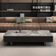 Qiyinge Italian light luxury slate coffee table living room household small apartment simple and high-end 2025 new rectangular coffee table