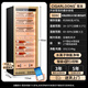 Kelong 608C cigar cabinet with constant temperature and humidity, water ion ammonia removal, smart WiFi, IoT control, air-cooled cedar wood liner shelf, alcohol feeding, water circulation compressor, refrigeration cigar cabinet, rose gold 1 box culture + cedar wood liner shelf + purified ammonia + WiFi