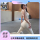 Yoga Girl Yoga Wear Set Women's Hip Lifting Tight Pilates Outer Wear Fashionable Sports Running Wear Summer Milky White (Bra + Pants) S (80-95Jin Jin equals 0.5kg)