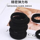 Headband hair tie black thickened ponytail high elastic rubber ring leather set hair rope girls adult rubber bands black 20