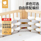 Betis crib bed fence soft-wrapped twist anti-collision strips baby spring and autumn spliced bed fence bedding beige apricot color Class A soft non-fluorescent thickened anti-collision single length not less than 5m diameter 5cm can be machined