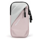 Running mobile phone arm bag, outdoor mobile phone bag, universal arm strap for men and women, sports mobile phone arm cover, pink and white