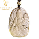 Yogurt natural citrine natal Buddha Samantabhadra pendant for men and women, natal year dragon and snake pendant amulet, ox/tiger, Void Tibetan Bodhisattva - with bead chain