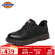 Dickies men's casual shoes workwear business leather shoes men's casual retro British workwear shoes black 40