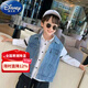Disney (Disney) Boys' Vest Spring and Autumn 2025 New Children's Clothing Medium and Large Children's Vest Jacket Korean Version Versatile Children's Denim Vest Blue 140