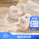 Balabala children's cotton slippers for boys and girls 2025 home shoes bag heels autumn and winter cotton shoes animal 208425141227