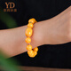 Italian fidelity natural Russian chicken oil yellow beeswax bracelets for women, presbyopic wax jujube beads, men's bracelets, presbyopic wax jujube beads bracelets 11mm