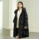 艾莱依【泡芙系列3.0】羽绒服女中长款软糯泡芙拼接式冬保暖外套