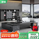 Shuxuan boss desk office desk elegant double cabinet executive desk simple modern president desk supervisor desk office furniture combination 2.0 meters boss desk