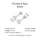 Bai Qixin's silver earrings, sterling silver zircon screws, ear bone nails, women's ultra-flash high-end earrings to support pierced ears without removing them while sleeping, flash diamond silver earrings 4mm