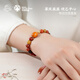 Potala Palace Southern Red Beeswax Bracelet 925 Silver Six-Character Mantra Transfer Bead Bracelet for Men and Women as a Gift for Your Boyfriend’s Year of Life Southern Red Beeswax Bracelet