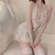 Universal new product uniform, sexy pure lust style nightgown, thong, see-through princess uniform, cute and tempting, suspender skirt + thong (excluding ears), small size (75-105Jin Jin is equal to 0.5kg)