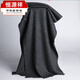 Hengyuanxiang pure cashmere scarf Korean style long velvet versatile men's winter solid color fur edge dark purple velvet color