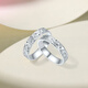 Saturday Fu PT950 platinum ring for men and women, broken ice flower, classic versatile platinum couple ring, No. 12-3.04g