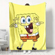 SpongeBob SquarePants national trend SpongeBob SquarePants series blankets, throw blankets, air-conditioning blankets, lunch blankets, camping blankets, multifunctional blankets, SpongeBob SquarePants-21 75cm*100cm cm