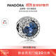 PANDORA blue shiny snowflake beaded button type ice and snow high-end exquisite diy beaded birthday gift for girlfriend Blue shiny snowflake Onesize