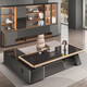 Yaqing Luxury Boss Table Office Desk and Chair Combination Simple Modern Leadership Furniture Managing Director's Office Desk Executive E0 Level Environmentally Friendly 2.0 Meter Luxury Boss Table