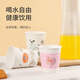 MARYYA disposable cup, household, commercial, office tea cup, trial cup, thick water cup, simple language printed cup, 228ml*50 pieces