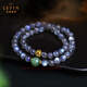 La Yun Feiyin Vitreous Blue Moonstone Bracelet Ice Strong Blue Light Rainbow Light Crystal Gold Bracelet 8mm Blue Moonstone Bracelet