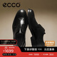 ECCO formal leather shoes for men, increased brogue carved cowhide derby shoes, Reese 622164, black 41