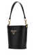 PRADA Signature Bucket Bag Black One Size