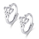 Wanfulong Platinum 950 Crown Earrings Fashion Boutique Platinum Earrings Earrings 2025 New Style Birthday Gift for Girlfriend Platinum PT950 Crown Earrings 2.69g