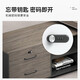 Boss desk office simple modern grand office desk fashion light luxury president desk manager desk supervisor desk ebony wood + iron gray 1.6 meters boss table including side cabinets