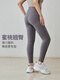 UVUR No Embarrassing Line Large Size Yoga Pants Women's High Waist Hip Lifting Tight Fat mm Running Pilates Training Fitness Pants Bean Green. S (Recommended 100 Jin Jin is equal to less than 0.5 kg)