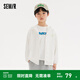 Semir children's jacket 2024 new loose, simple and versatile sun protection clothing summer boys' tops girls skin clothing off-white 10302 100