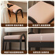 Fantasy cream style solid wood dressing stool bedroom makeup stool dressing table stool creative soft bag stool entrance shoe changing stool short rubber wood imported from Thailand / actual measured load-bearing 200Jin Jin is equal to 0.5kg / durable