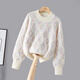 She Chi Fashion Sweater 2025 Autumn New Women's Loose Round Neck Contrast Color Drop Shoulder Long Sleeve Top