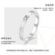 Wanfulong Platinum Ring PT950 Platinum Ring Crushed Ice Ring Couple Ring Sparkling Hand Accessories for Men and Women Platinum PT950 for Men and Women 3.82g (No. 16)