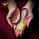 Bailuoqi Natural Citrine Pendant Men's Surangama Mantra Heart Sutra Necklace Peace and Sound Pendant Amulet