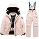 Bantang Jinse Ski Suit Cross-border Winter Children's Suit Boys Warm Waterproof Windproof One-piece Girls Ski Bibs Bubble Powder Suit M 8 Size (Recommended Height 113-125_C)