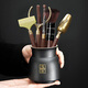 The Six Gentlemen of the Unclumsy Tea Ceremony Set Tea Art Ornaments Tea Accessories Tea Leak Filter Zen Black Six Gentlemen + Filter Set