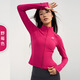 ALO YOGA Yoga Jacket Pilates Training Wear Sports Running Cycling Wear Tight Quick-Drying Breathable Fitness Top Albumin Jacket S 4 Size 85-100 Jin Jin is equal to 0.5 kg
