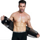 Aibeting Men's Belly Belt Breathable Plastic Belt Body Shaping Clothing Body Sports Belly Belt Thin Black L (Waist 2'4-2'7)