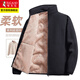 Woodpecker Jacket 2026 winter new style plus velvet thickened polar fleece loose stand-up collar sherpa lining jacket classic black men's L female 95-110 Jin Jin equals 0.5 kg / male 110-120 Jin Jin equals 0.5 kg