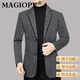 MAGIOPY luxury high-end brand suit men's jacket autumn and winter new business casual slim fit young and middle-aged dad wear gray M 170
