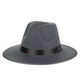 He Jiagong, Xu Wenqiang's same style hat, Shanghai Tang men's hat, Huang Xiaoming's same style big-brimmed jazz hat, stage performance gift, one size fits all, black 2 top clips 1