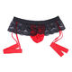 Universal fun 2025 new men's sm men's sexy underwear underwear thong men's date shirt one size black and red