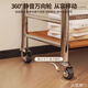 Small craftsman floor-standing coat rack movable bedroom living room multi-functional clothes drying rack double layer length 80cm
