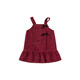 INSBOBOINSbobo one year old baby girl dress 2025 winter new velvet style little princess winter dress girls winter skirt trendy red bottom love 140