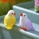 Cartoon cute mini parrot micro landscape gardening potted ornaments blind box mini parrot set of 4