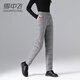 Snow Flying (SNOWFLYING) Down Pants Women's Inner Wear 2025 Winter New Fashion Liner Casual Versatile Young Thickened Warm Long Pants Black M 165/68A 100-110Jin Jin equals 0.5 kg