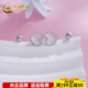 China Gold (CHINA GOLD) platinum single-minded U-shaped fish scale love earrings Platinum single-minded U-shaped fish scale love earrings about 4.07g