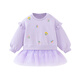 Minibala (minibala) girls baby skirt children's sweatshirt with mesh sweet dress 2026 spring new product