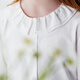 Minibala girl baby children's shirt sweet and cute lace collar plant fiber skin-friendly 2026 spring new product