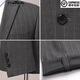 Chalides light luxury high-end wool suit suit men's Korean version slim fit two-piece suit wedding business formal work clothes jacket men 2386 gray stripes two buttons without splits L 175/50 size recommended 135-145 Jin Jin equals 0.5 kg