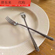 Fat Donglai Fat Donglai purchasing 304 stainless steel fruit fork, cake fork, creative mooncake fork, dessert fork, fruit pick, fruit fork, bright version 1 piece (about 15.5*1 in length)